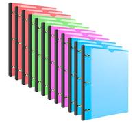 Lot de 12 classeurs télescopiques à 3 anneaux de 2,5 cm