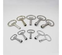 Lot de 12 Clés Multifonction Triangle Passe Partout avec Boucle d’escalade, Clé Coffret EDF Gaz Enedis GRDF, Clé Armoire Electrique et Robinet, Outil Universel pour Maintenance Réparation Extérieure