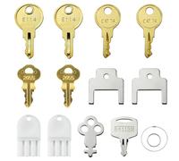 Lot de 12 clés pour distributeur de savon Waffle San Ja-mar Geo-rgia Pa-cific to-rk Kim-berly Cl-ark Bra-dley Clés de rechange universelles Bo-Brick Cat 74 E114