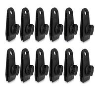 Lot de 12 clips de bâche, clips de tente, vis moletées robustes, pinces de verrouillage pour bâches, auvents, supports, couvertures de bateau et couverture de piscine, bâches, auvents, pare-soleil,