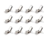 Lot de 12 Clips de Couette, Clip de Fixation pour Drap de lit. Clips de Couette Rembourrés Blancs pour Empêcher les Couettes de bouger.