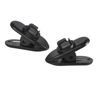 Lot de 12 clips de fixation pour câble rotatif à 360 ° - Pour casque d'écouteurs, câbles et fils - Noir