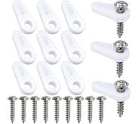 Lot de 12 clips de fixation pour fenêtre avec vis en acier inoxydable