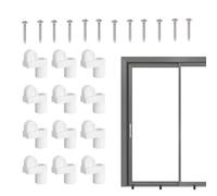 Lot de 12 clips de fixation pour grille de fenêtre - 12 vis réutilisables qui empêchent les tremblements - Clips de fixation pour plaques d'hiver