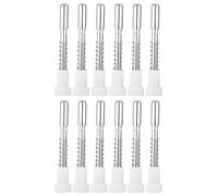 Lot de 12 clips de grille de fenêtre à ressort - Fermoirs à piston en acier - Kit de goupilles de piston pour une installation sûre - Fermetures de fenêtre invisibles