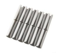 Lot de 12 clips de matelas en plastique en forme de Y pour fixation serrée des draps pour dormeurs actifs ou animaux domestiques sur le lit (gris)