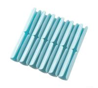 Lot de 12 clips de matelas en plastique en forme de Y pour fixation serrée des draps pour dormeurs actifs ou animaux domestiques sur le lit (bleu)