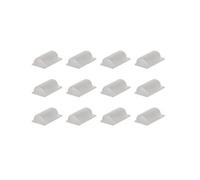 - Lot de 12 clips larges (auto-collants) pour cordons et câbles
