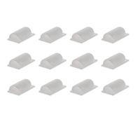 Lot de 12 clips larges (auto-collants) pour cordons et câbles - Zenitech