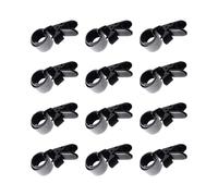 Lot de 12 clips pour drapeaux de jardin - Accessoires coupe-vent avec dispositif de serrage réglable - Pour l'intérieur et l'extérieur
