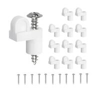 Lot de 12 clips pour moustiquaires réutilisables pour éviter les vibrations - Fixation sûre du cadre - Pour la maison, la chambre, le bureau, le salon
