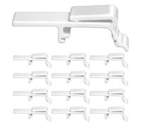 Lot de 12 clips verticaux en plastique pour stores de maison et de bureau conçus pour maintenir les stores en toute sécurité et préserver l'intimité