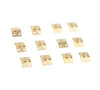 Lot de 12 coffres à bijoux miniatures pour maison de poupée, porte, fenêtre, armoire, charnière dorée