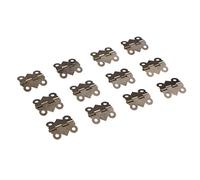 Lot de 12 coffrets à bijoux pour maison de poupée, porte ou fenêtre, charnières en bronze 20 x 17 mm
