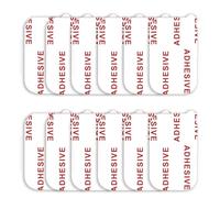 Lot de 12 collant à très forte adhérence [facile à décoller] Kit de adhésif rectangulaire pour base de support de téléphone voiture de bord magnétique Bande adhésive double face tampons (Blanc)