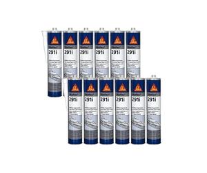 Lot de 12 colles mastic marine SIKA Sikaflex 291i - Blanc - 300ml