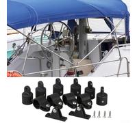 Lot de 12 colliers de serrage coulissants et charnières de pont pour une installation efficace d'équipement marin (22 mm)