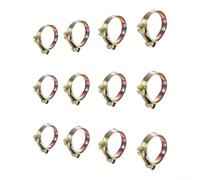 Lot de 12 colliers de serrage réglables en T en acier inoxydable 304 | Quatre tailles incluses - Installation rapide pour tuyauterie turbo ou liquide de refroidissement