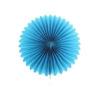 Lot de 12 Compartiments en Papier Décoration Suspendue Guirlande de Fleurs Éventail en Papier Décoration à Suspendre pour Mariage,Anniversaire,thé,fête Décoration de Table Salle 30 cm Bleu Ciel
