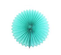 Lot de 12 Compartiments en Papier Décoration Suspendue Guirlande de Fleurs Éventail en Papier Décoration à Suspendre pour Mariage,Anniversaire,thé,fête Décoration 20 cm Bleu