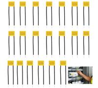 Lot de 12 condensateurs anti-parasite LED 0,33 µF 275 V X2 - Condensateur de sécurité radiale à 2 broches - Solution efficace contre le scintillement et le scintillement des lampes LED - Pour