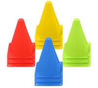 Lot de 12 cônes de marquage de 18 cm pour enfants, football, sports d'équitation et entraînement du chien
