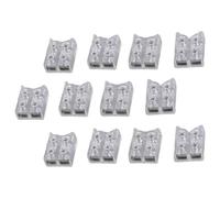 Lot de 12 connecteurs à vis pour bandes LED - Connecteurs d'angle LED avec vis de fixation pour bandes lumineuses transparentes