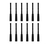 Lot de 12 connecteurs adaptateurs en aluminium pour tiges ID de 4,2 mm | Outils de conversion de pointes larges pour la chasse et la pratique | Noir argenté (6,3 x 7,5 mm)