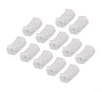 Lot de 12 connecteurs LED à 2 broches de 8 mm pour COB et pour bandes LED SMD, bornes sans soudure, connecteurs rapides transparents pour profilés en aluminium, installation facile, réutilisable