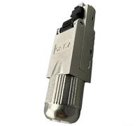 Lot de 12 connecteurs réseau CAT7 de qualité industrielle blindés pour câbles RJ45, installation sans outil avec contacts plaqués or, prend en charge Cat6a/pour Cat6, 10 Gbit/s