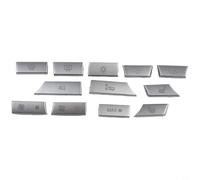 Lot de 12 coques de bouton de commande CA Center Air pour BMW Série 5 6 7 F10 F07 F01 F06 F12, autocollant de rechange ABS argenté