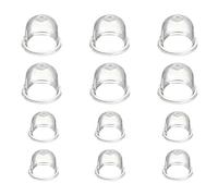 Lot de 12 coques de carburateur de 19 mm et 22 mm, pompe à carburant, soupape d'injection d'essence pour tronçonneuse, ventilateur, tondeuse à gazon (transparent)