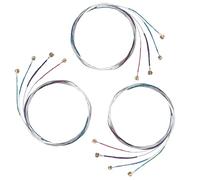Lot de 12 cordes de violon 4/4, noyau classique universel en acier avec extrémité sphérique nickelée (G-D-A-E)