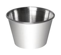 Lot de 12 coupellesà sauce en acier inoxydable 237 ml