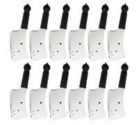 Lot de 12 couperets de 35,6 cm - Fausse arme de boucher - Couperet à viande en plastique pour Halloween, film d'horreur, maison hantée, zombie, tueur, psycho, cosplay et déguisement