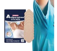 Lot de 12 coussinets anti-transpirants auto-adhésifs contre les taches de transpiration, invisibles, respirants et proches de la peau, absorbant la transpiration pour homme et femme, couleur chair