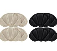 Lot de 12 coussinets de talon de qualité supérieure - En gel antidérapant - Pour chaussures et bottes trop grandes - Protection contre les ampoules