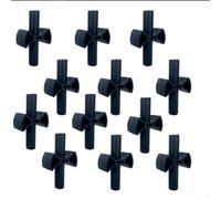 Lot de 12 coussinets rebondissants en ABS pour lits de saut compatibles avec l'espacement standard des ressorts et les chemins de charge