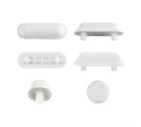 Lot de 12 coussins de siège de toilettes, doux et silencieux, antidérapants en caoutchouc absorbant les chocs pour le confort de la salle de bain (12 pièces)