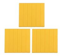 Lot de 12 couvercles de panneaux électriques en plastique pour sceller les trous de module de boîte à fusibles, compatibles avec l'espacement des grilles industrielles standard (jaune)