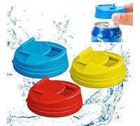 Lot de 12 couvercles réutilisables pour canettes de soda, 6,1 cm, taille standard, pour cola, bière et boissons énergisantes