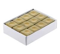 Boite de 12 craies pour queue de billard - Couleur camel