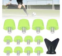 Lot de 12 crampons de football professionnels, rivets M6, vis filetée, 7 mm x 8 + 10 mm x 4 pointes de rechange et 1 clé à capuchon à vis, crampons de chaussures de football pour hommes, compétitions