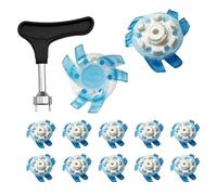 Lot de 12 crampons de golf universels, faciles à installer, clous légers et durables avec haute performance d'adhérence | Pointes de rechange pour baskets de terrain de golf