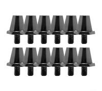 Lot de 12 crampons de rechange pour chaussures de football avec vis filetées de 11 mm et 13 mm, taille de filetage M5, compatibles avec trous de crampons de 5 mm de diamètre (13 mm)