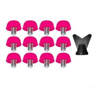 Lot de 12 crampons de rechange pour chaussures de football M5 avec clé à molette Rose