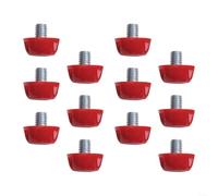Lot de 12 crampons de rechange pour chaussures de football - Tailles au choix entre 7 mm et 10 mm - Clé (rouge 7 mm + 10 mm)