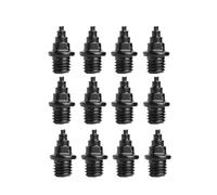 Lot de 12 crampons pour course à pied moyenne et longue distance - 7 mm de long et 5 mm de filetage en carbone et aluminium composite