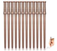 Lot de 12 crayons à baguette magique, multifonctions, en bois naturel, pour fêtes à thème magiques, cadeaux, décoration de fête, cadeau d'anniversaire