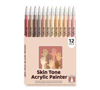 Lot de 12 crayons à ongles - 12 couleurs - Accessoires de beauté pour salon de fête - Pour femmes, étudiants, débutants, visages - Étui de téléphone portable